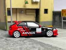 Load image into Gallery viewer, INNO 1:64 JDM Civic Type R EK9 Advan Racing Sports Model Diecast Metal Car

