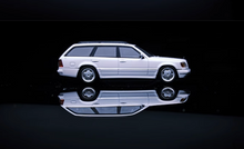 Load image into Gallery viewer, Mortal 1:64 S124 E300 Wagon Roof Bike Classic Model Diecast Metal Car New
