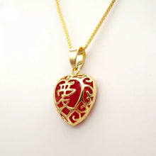 Load image into Gallery viewer, Nature Jade Love Pendant Necklace Gift Jewelry charm Blessing Adore Jewelry a
