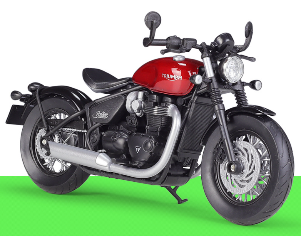 WELLY 1:12 2021 Bonneville Bobber Heavy Sports Model Diecast Metal Motorcycle