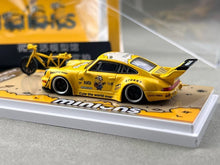 Load image into Gallery viewer, ZJWJ 1:64 Yellow RWB 964 Bicycle Bike Sports Model Diecast Metal Car New Collection
