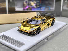 Load image into Gallery viewer, HKM 1:64 Electroplated Gold One 1 Racing Sports Model Diecast Metal Car New Collection
