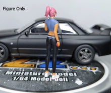 Load image into Gallery viewer, 1:64 Painted Figure Miniature Mini Resin Model Diorama Lady Pink Hair Sexy Girl
