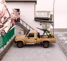 Load image into Gallery viewer, HF 1:64 Brown Military LC79 J70 Single Cab Pickup Model Diecast Metal Car New
