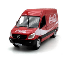 Load image into Gallery viewer, OXFORD 1:76 Red Benz Coke Delivery Van Truck Model Diecast Metal Car New
