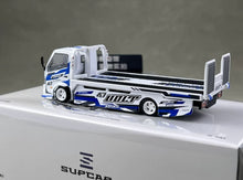 Load image into Gallery viewer, Supcar 1:64 White H300 Flatbed Trailer Truck Model Diecast Metal Car New Collection
