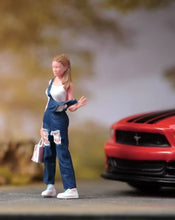 Load image into Gallery viewer, 1:64 Painted Figure Model Miniature Resin Diorama Sand Casual Man Woman Beauty
