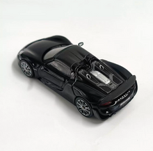 Load image into Gallery viewer, TH 1:64 Black 918 Spyder Sports Model Diecast Metal Car New Collection
