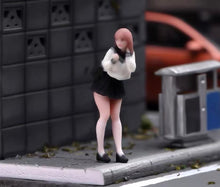 Load image into Gallery viewer, 1:64 Painted Figure Model Miniature Resin Diorama Toy Sand Uniform Girl Pretty
