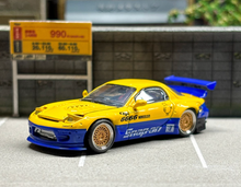 Load image into Gallery viewer, Master 1:64 JDM Yellow RX7 FD Pandem Racing Sports Model Diecast Metal Car New Collection
