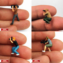 Load image into Gallery viewer, 1:64 Painted Figure Mini Model Miniature Resin Diorama Camera Man Photographer
