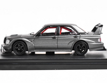 Load image into Gallery viewer, RM 1:64 Gray 190E W201 KS Evo III Sports Sedan Model Diecast Metal Car New Collection
