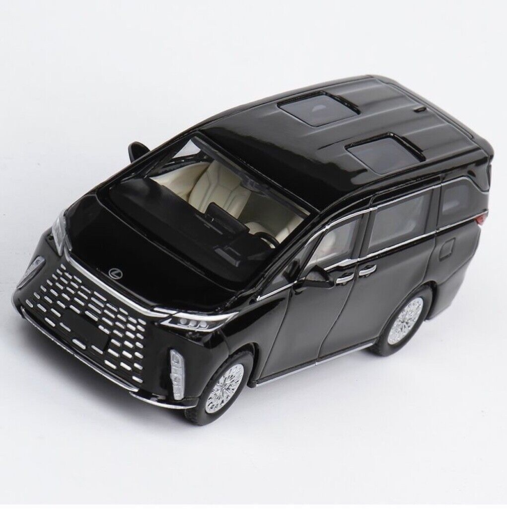 Masdi 1:64 2023 Black LM500h Mini Van MPV Sports Model Diecast Metal Car New Collection