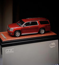 Load image into Gallery viewer, GOC 1:64 HEC Red 2015 Suburban Full Sized SUV Model Diecast Metal Car New Collection
