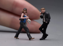 Load image into Gallery viewer, 1:64 Painted Figure Model Miniature Resin Diorama Sand Toy Street Couple Set
