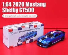 Load image into Gallery viewer, Bburago 1:64 Blue 2020 Ford Shelby GT500 Racing Sports Model Toy Diecast Metal Car

