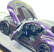 Load image into Gallery viewer, Topart 1:64 Purple GR Supra A90 Sports Open Model Diecast Metal Car Box New Collection
