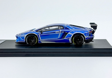 Load image into Gallery viewer, King 1:64 Luminous Blue Aventador LP700 LBWK Sport Model Diecast Metal Car New Collection
