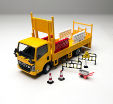 Load image into Gallery viewer, DBGT 1:64 Yellow lsuzu ELF Road Construction Truck Model Diecast Metal Car New Collection
