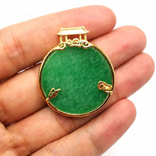 Load image into Gallery viewer, Nature Jade Cloud Palace Pendant Necklace Gift Jewelry charm Blessing Lucky
