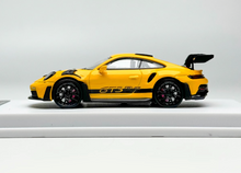 Load image into Gallery viewer, 1:64 LMLF Yellow 911 992 GT3 RS Racing Sports Model Diecast Metal Car New Collection
