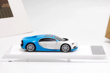 Load image into Gallery viewer, Scalemini 1:64 Blue white Chiron Racing Sports Model Diecast Resin Car New Collection
