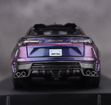 Load image into Gallery viewer, Flame 1:64 Purple Carbon URUS Widebody SUV Sports Model Diecast Metal Car New Collection
