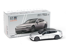 Load image into Gallery viewer, XCARTOYS 1:64 Silver Xpeng P7i EV Sports Model Diecast Metal Car New Collection

