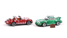 Load image into Gallery viewer, XCARTOYS 1:64 Christmas Set Singer 964 Targa Sport Model Diecast Metal Car New
