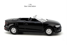 Load image into Gallery viewer, 1:76 Black S3 Roadster Convertible Sports Model Diecast Metal Car New Collection
