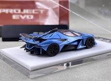 Load image into Gallery viewer, DMH 1:64 Blue Project Evo Racing Sports Model Diecast Metal Car New Collection
