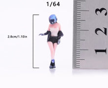 Load image into Gallery viewer, 1:64 Painted Figure Model Miniature Resin Diorama Toy Locomotive Lady Man Sand
