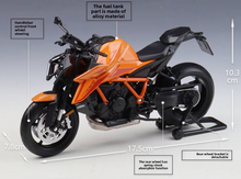 Load image into Gallery viewer, WELLY 1:12 Orange KTM 1390 Super Duke R Motorcycle Bike Sports Model Diecast
