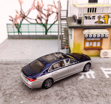Load image into Gallery viewer, ARBox 1:64 Silver Blue S680 Maybach Luxury Model Diecast Metal Car New
