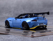 Load image into Gallery viewer, YM 1:64 Blue Miata MX5 Pandem Roadster Convertible Model Diecast Resin Car New
