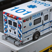 Load image into Gallery viewer, 1:64 596 White E450 Ambulance Police Emergency Van Model Diecast Metal Car New Collection
