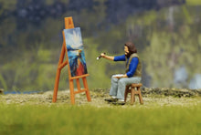 Load image into Gallery viewer, 1:64 Painted Figure Model Miniature Resin Diorama Sand Painter Artist Drawing Collection
