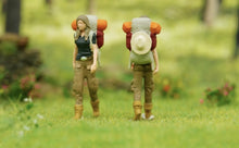 Load image into Gallery viewer, 1:64 Painted Figure Model Miniature Resin Diorama Toy Hiker Climber Backpacker New Collection
