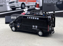 Load image into Gallery viewer, Shadow 1:64 Black Police SWAT Transit Van Model Diecast Metal Car New Collection
