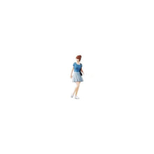 Load image into Gallery viewer, 1:64 Painted Figure Mini Model Miniature Resin Diorama Sand Girl Lady Blue Skirt
