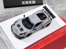 Load image into Gallery viewer, 1:64 Matte Gray 458 GT LB Racing Sports Model Diecast Resin Car BN
