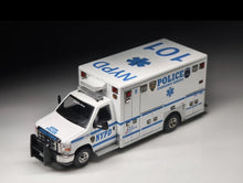 Load image into Gallery viewer, 1:64 596 White E450 Ambulance Police Emergency Van Model Diecast Metal Car New Collection
