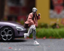 Load image into Gallery viewer, 1:64 Painted Figure Model Miniature Resin Diorama Toy Sand Casual Wearing Girl
