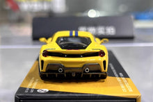 Load image into Gallery viewer, TOC 1:64 Yellow 488 Pista Coupe Sports Model Diecast Metal Car New Collection
