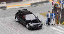 Load image into Gallery viewer, FH 1:64 Black JDM Civic Type R EK9 Hatchback Sport Model Diecast Metal Car New

