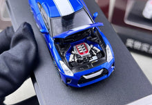 Load image into Gallery viewer, MH 1:64 Blue 50th Skyline GTR R35 Racing Sports Model Diecast Metal Car New Collection
