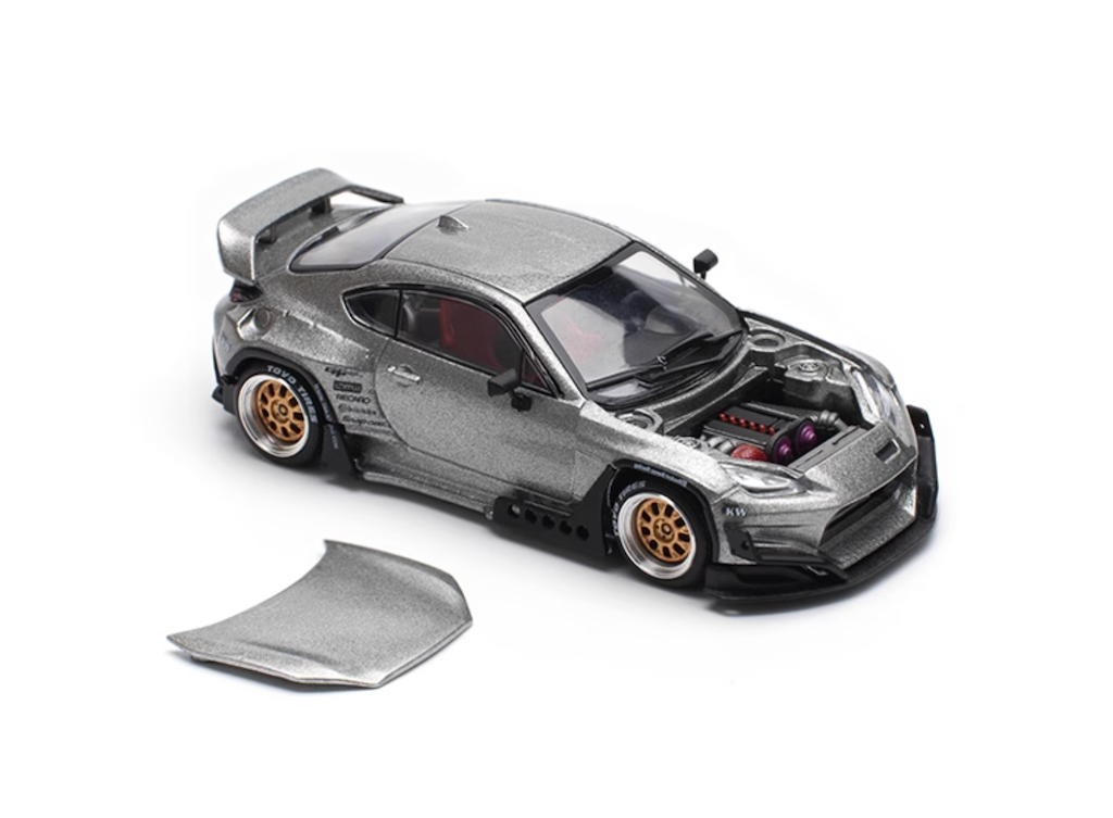 Poprace 1:64 Silver GR86 Pandem Sports Model Diecast Metal Car New Collection