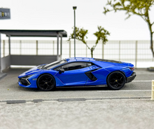 Load image into Gallery viewer, MINIGT 1:64 Blue Eleos Revuelto Racing Sports Model Diecast Metal Car New Collection
