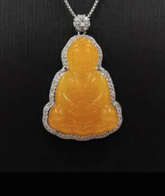 Load image into Gallery viewer, Nature Jade Guanyin Pendant Necklace Gift Jewelry charm Blessing Luck Jewelry b
