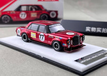 Load image into Gallery viewer, SW 1:64 Red 300SEL #77 Widebody Sedan Sports Model Diecast Metal Car New Collection
